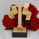 Women's Jewelry Sets Gold Plated Sprial Necklaces Simple Earrings Italian Fashion Rings Bracelets Wedding Accessories