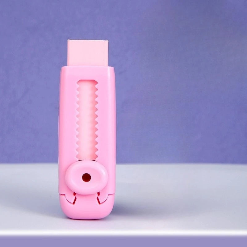 Creative Retractable Push Pull Eraser Student Writing Drawing Correction Stationery School Supplies Stationery