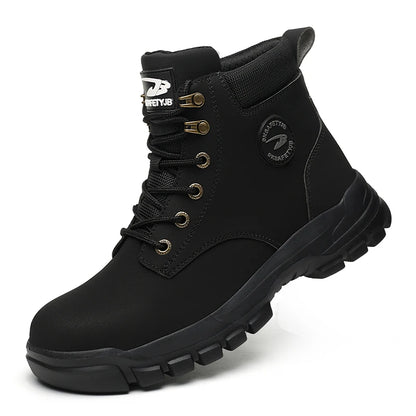 Steel Toe Shoes for Men Women Lightweight Anti-smash Steel Toe Sneakers Indestructible Work Boots Construction Safety Shoes