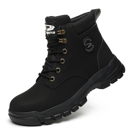 Steel Toe Shoes for Men Women Lightweight Anti-smash Steel Toe Sneakers Indestructible Work Boots Construction Safety Shoes