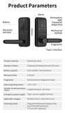 Tuya TTlock Smart Door Lock Fingerprint Door Lock Password Fingerprint IC Card Key APP Remote Unlock Eletronico Digital 도어락