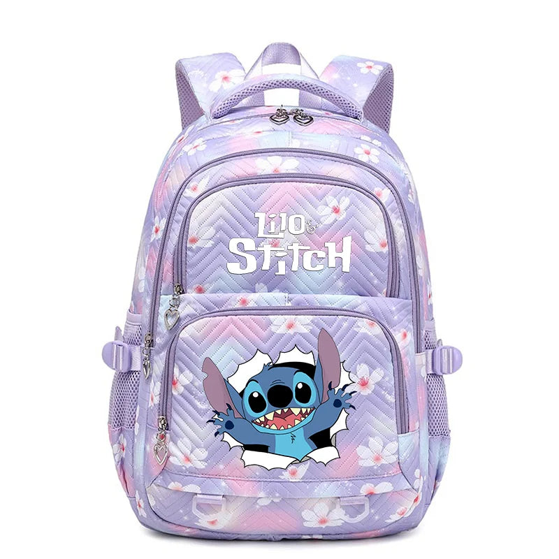 Mochila impermeable Disney Lilo Stitch para mujer, bolso de viaje para mujer, mochila escolar para adolescentes, mochila para libros