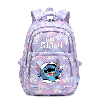 Mochila impermeable Disney Lilo Stitch para mujer, bolso de viaje para mujer, mochila escolar para adolescentes, mochila para libros