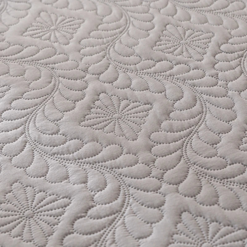 Waterproof Quilted Mattress Cover - Cotton Top, Antibacterial Fiber Fill, TPU Waterproof Layer - A-Class Health Standard