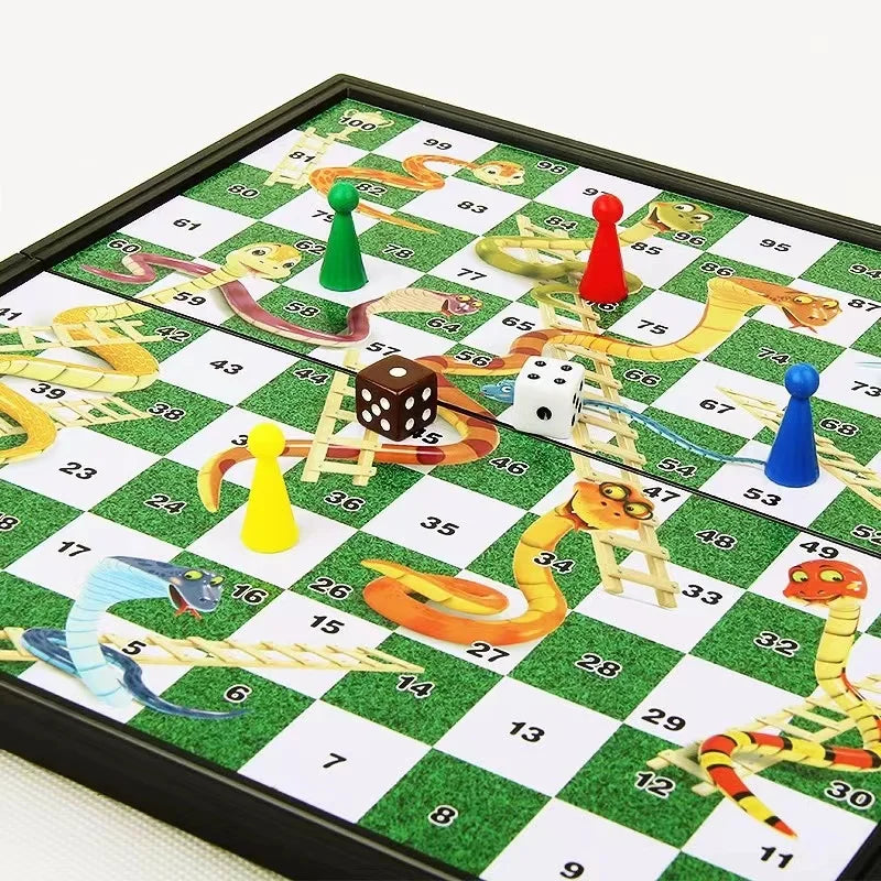 Bear brand science and education chess folding chessboard 2002 student entry early education puzzle battle chess table gam  toys