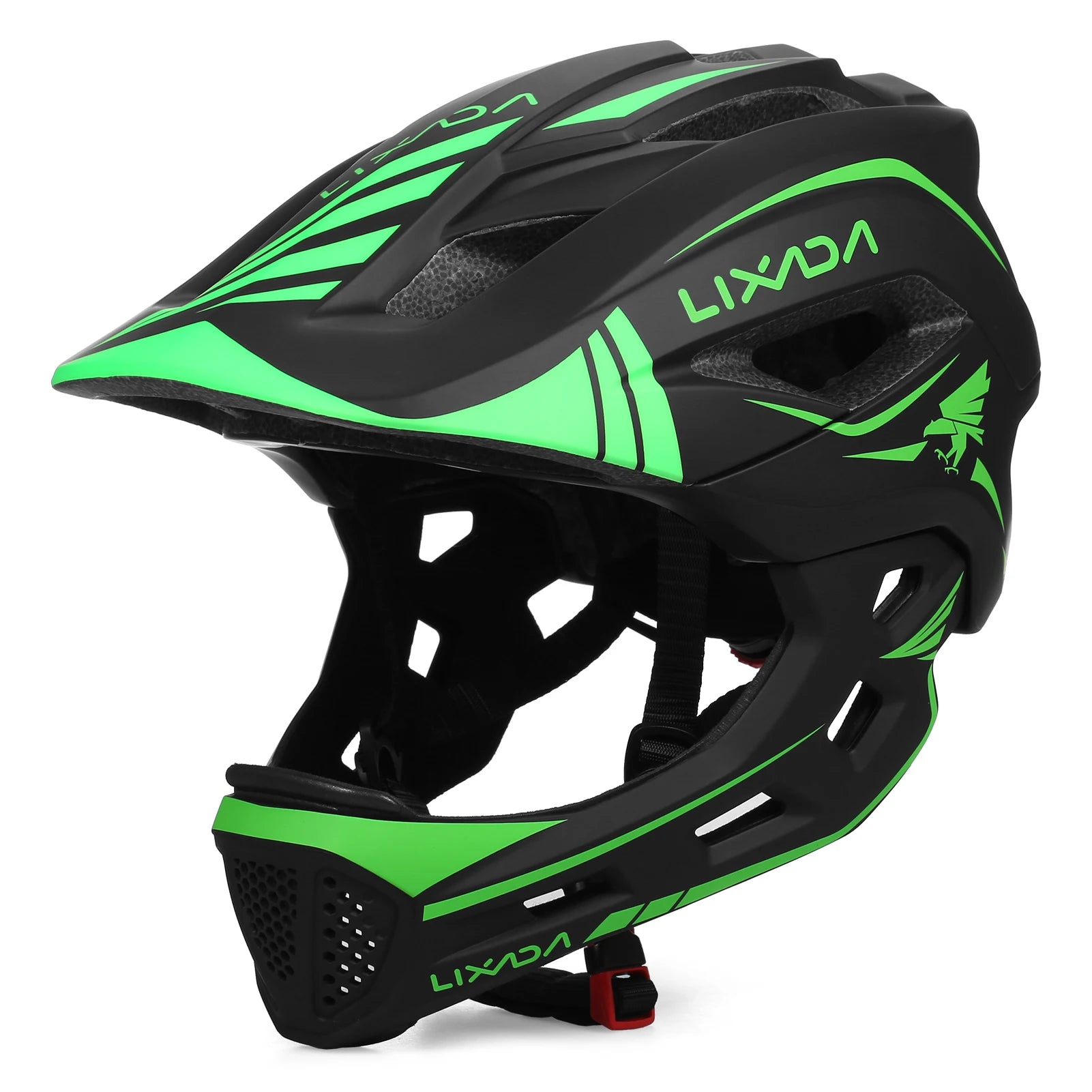 Lixada Kids Full Face Helmet Detachable Children Sports Safety Bike Helmet Protective Gear for Cycling Skateboarding Roller Skat