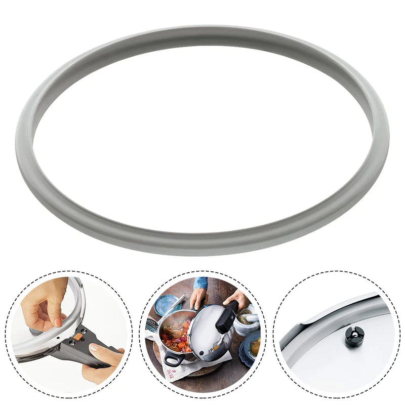 Pressure Cooker Sealing Ring Silicone Grey Replacement Gasket 18cm 22cm 24cm 26cm Seal Ring Kitchen Cookware Accessories