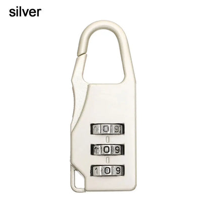 Bags Baggage Door Padlock 3 Dial Digit Combination Secret Safe Code Password Locks Bookbag Anti-theft Backpack Zipper Padlock