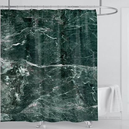 Marble Waterproof Shower Curtain Waterproof Shower Curtain for Bathroom Decor Printed Washable Shower Curtain with Hooks