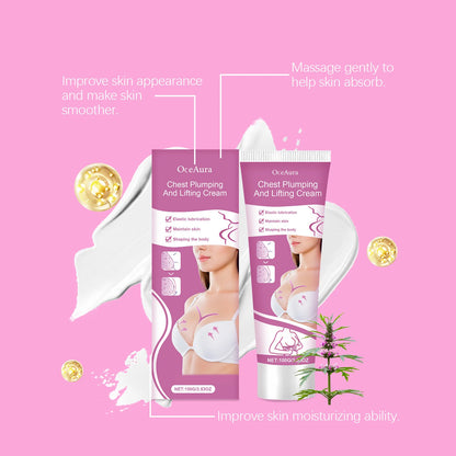 Chest Plumping Lifting Cream Enlargement Size up Enhancenment Improve Breast Flat Sagging Bust Firming Massage Boob Growth Cream
