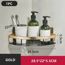 Estante de baño sin taladro, estante de pared para champú, ducha, estante de esquina, estante de almacenamiento para inodoro, accesorios de cocina de aluminio para baño