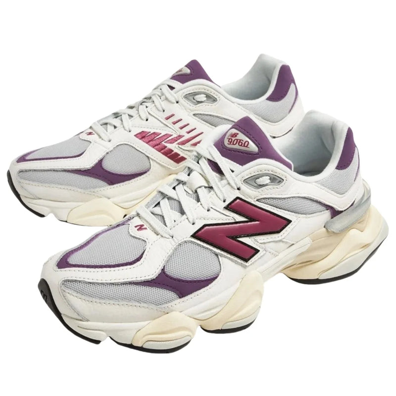 NewBalance NB 9060 Men's and Women's Casual Shoes Fashion Breathable Walking Mesh Flat Shoes Sneakers White Female Footwear