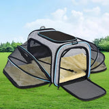 Transportín expandible para gatos, bolsa de viaje portátil para gatos, bolsa de transporte para mascotas, bolsa de viaje para perros, bolsa de transporte desmontable para perros, para compras de viaje