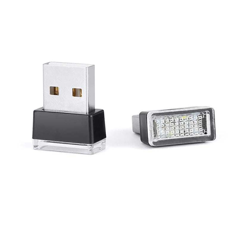 Mini Car Interior Ambient Lights Atmosphere Lamp USB LED Car Lights PC Car Decoration Light Plug and Play Decor Lamp Lighting