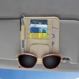 Visor Storage Multi-Pocket Car Sun Visor Document Storage Multi-functional Pen Card Glasses Clip Holder Organizer Interior Acces