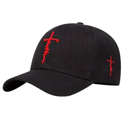 Casual Fashion  Faith Embroidery Baseball Cap Adjustable  Spring Summer Sun Hats Cotton Hat  Hip Hop Trucker Caps Snapback