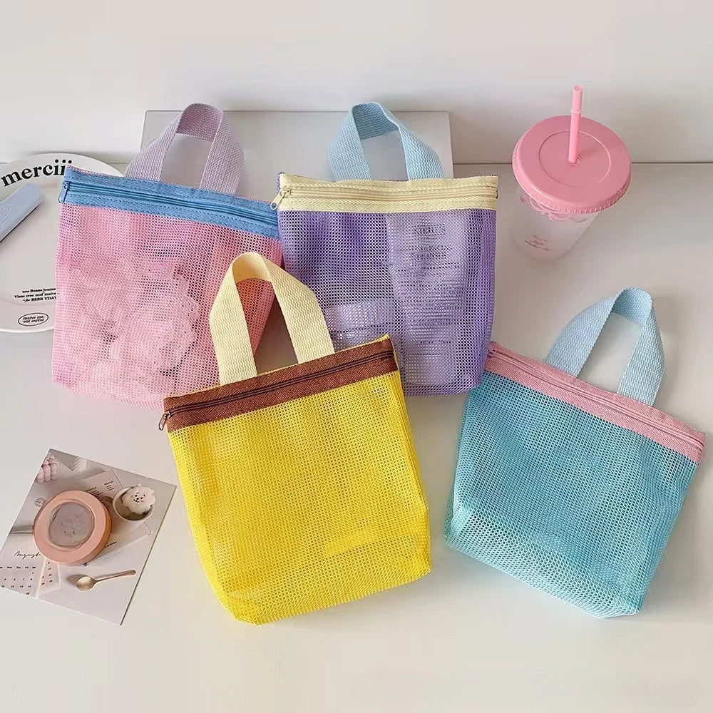 Soft Color Makeup Bag with Drain Holes Large Shower Organizer Travel Essentials