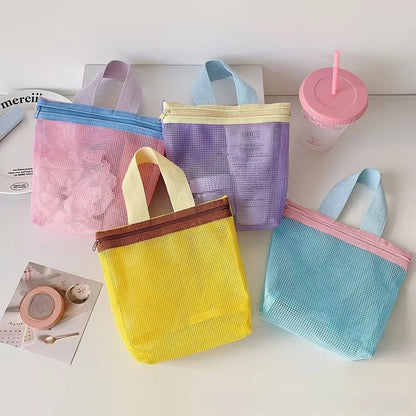 Soft Color Makeup Bag with Drain Holes Large Shower Organizer Travel Essentials