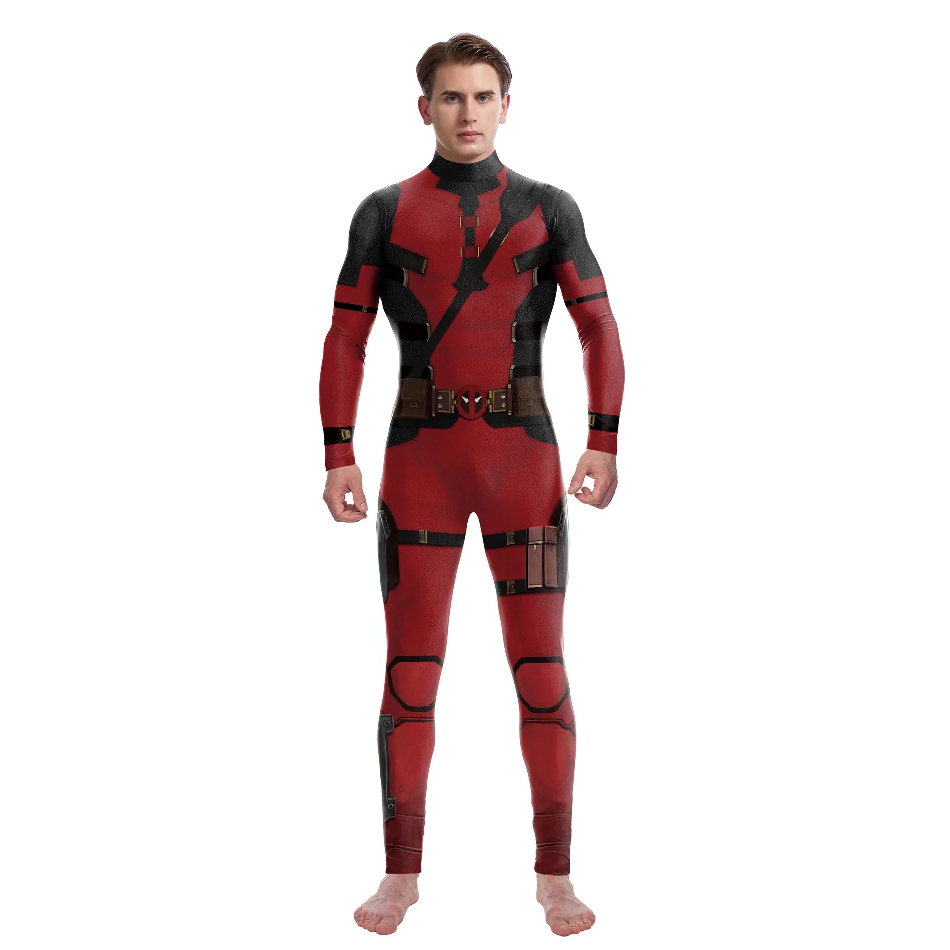 Halloween Adult Show Costume Marvel Costumes Deadpool Wolverine Cosplay Costumes Slim Jumpsuit