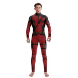 Halloween Adult Show Costume Marvel Costumes Deadpool Wolverine Cosplay Costumes Slim Jumpsuit