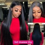 Peruca lace frontal gluseless cabeloliso HD - sem cola