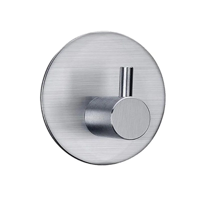 1 juego de accesorios de baño de acero inoxidable plateado, toallero, soporte para papel higiénico, gancho para barra de toalla, accesorios de baño