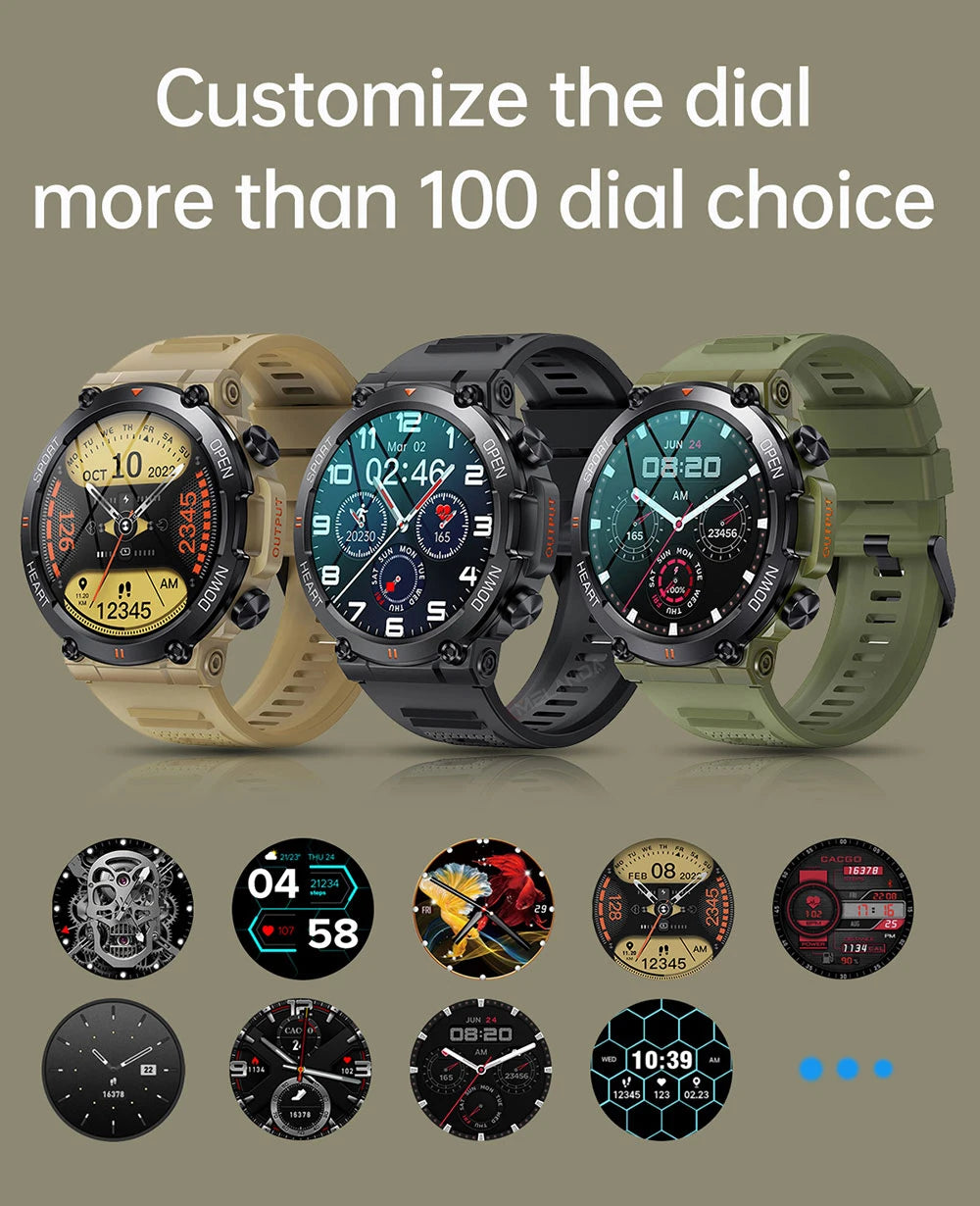 MEVADEN 1.39 inch HD Bluetooth Call Smart Watch Men Sports Fitness Tracker Heart Monitor 400mAh Smartwatch For Android IOS MD56