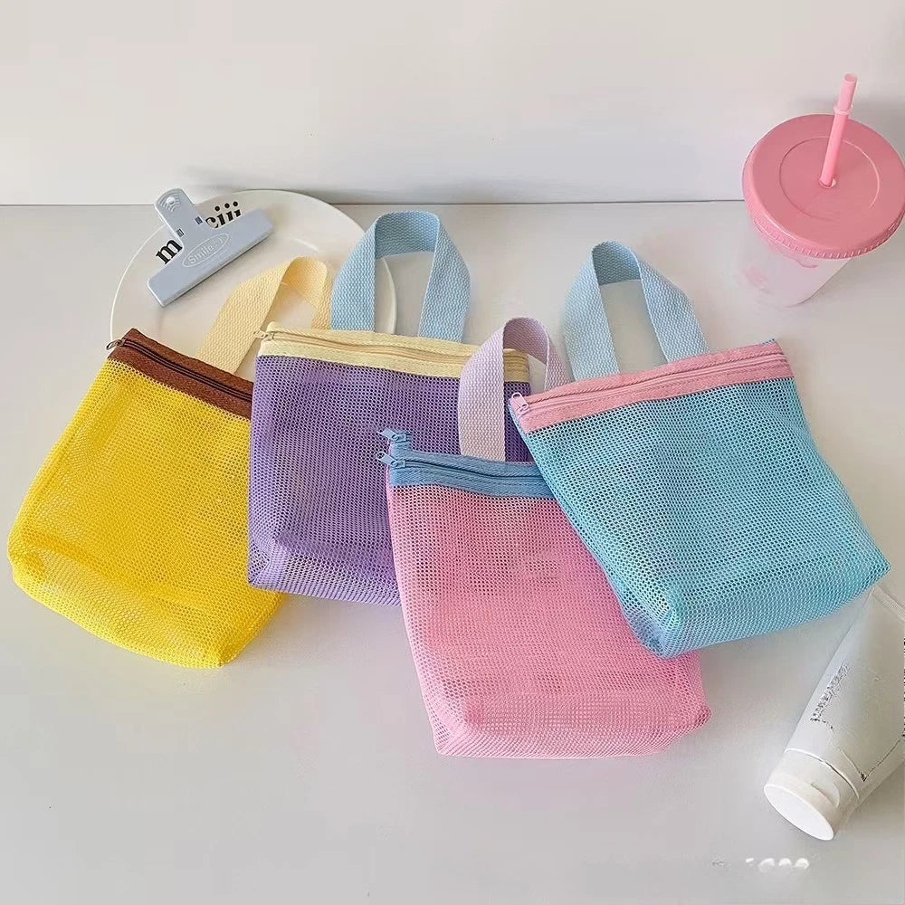Soft Color Makeup Bag with Drain Holes Large Shower Organizer Travel Essentials