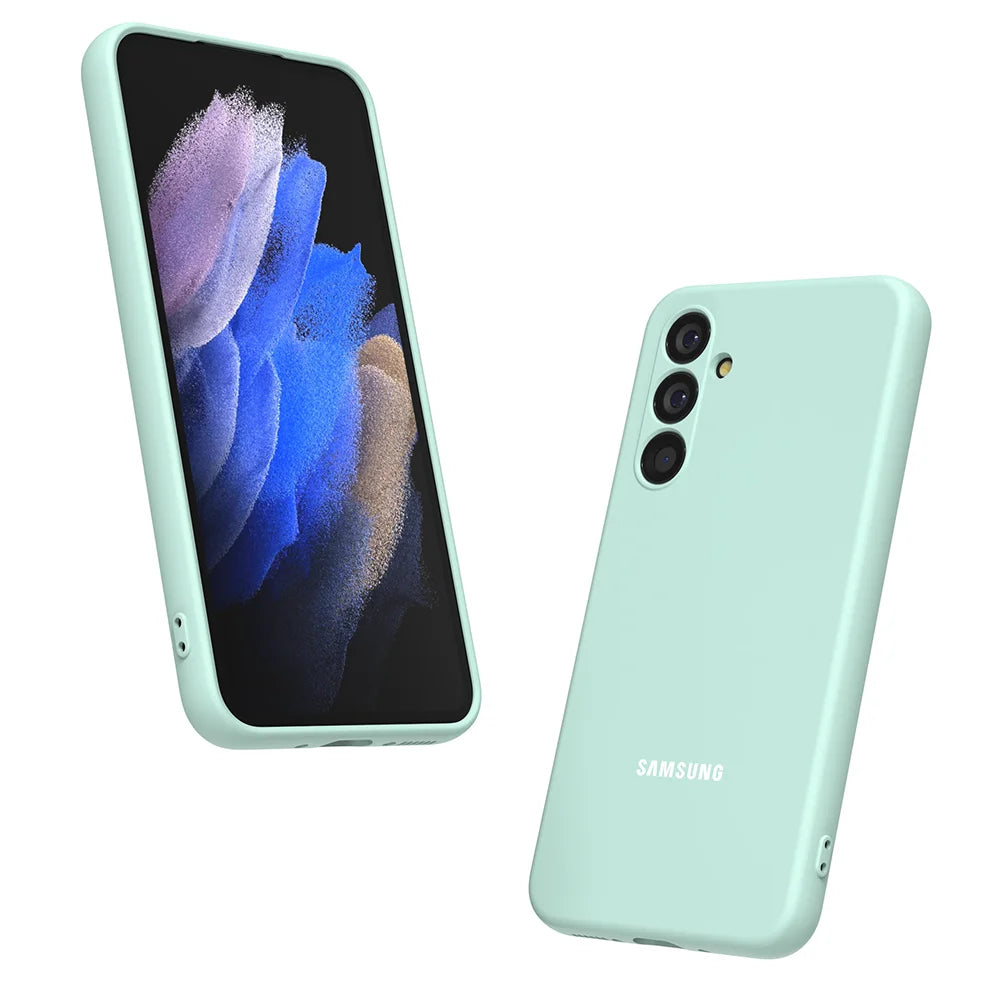 Funda de silicona líquida para Samsung Galaxy A55, A35, A25, A15, A05S, A04S, A54, A34, A24, A14, A23, carcasa protectora