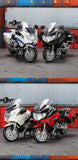 MSZ 1:18 BMW R1250 RT Police Motorcycle Alloy Model Static Die Casting Model Children's Toy Car Motorcycle Model Collection Gift