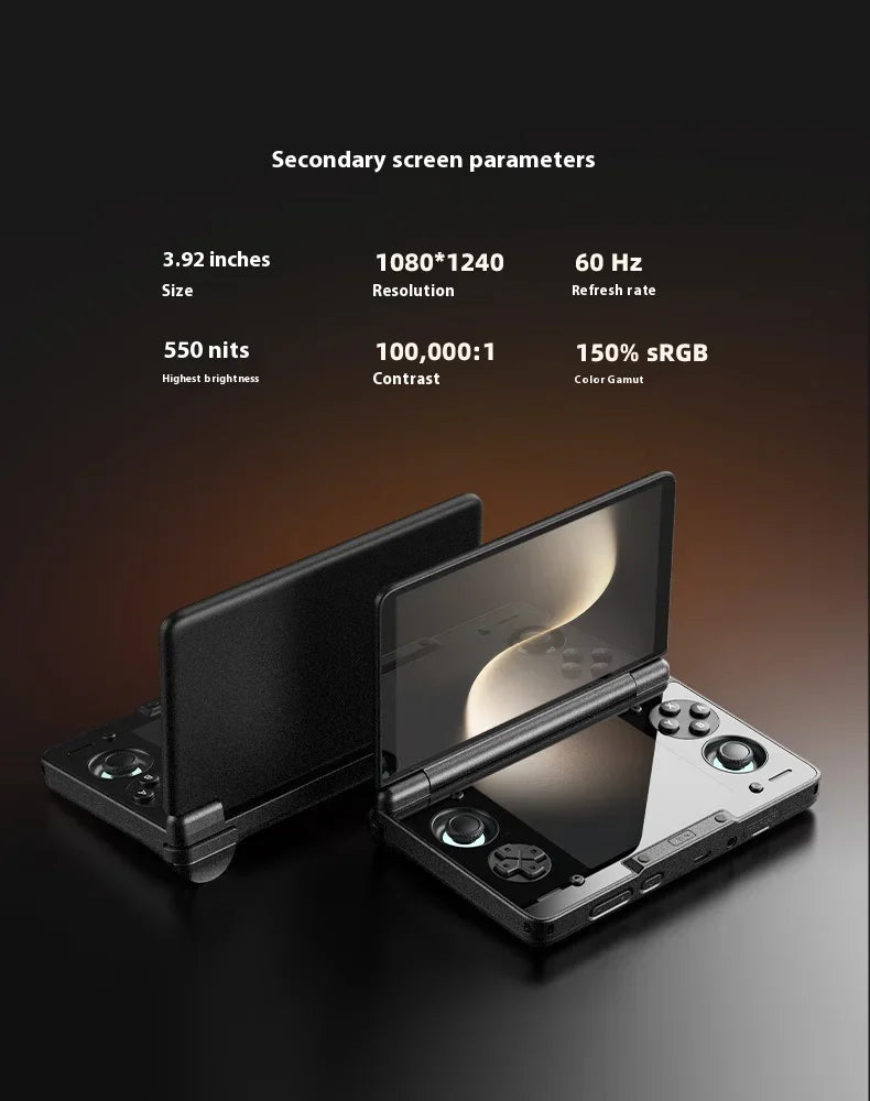 AYN Thor 6'' OLED Dual Screen Gaming Handheld Qualcomm Snapdragon CPU Android13 6000mAh Battery Hall Stick Game Console