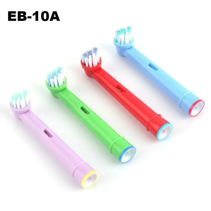 4 Pcs/Pack Kids Replacement Brush Heads For Oral B Children Electric Toothbrush Head Extra-Soft Bristles Brush Refill EB-10A