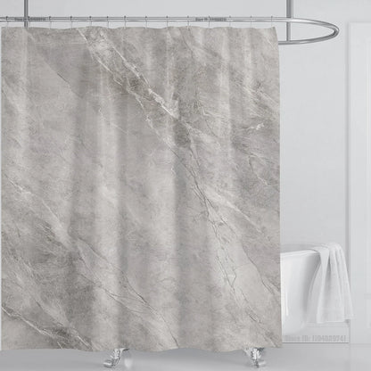 Marble Waterproof Shower Curtain Waterproof Shower Curtain for Bathroom Decor Printed Washable Shower Curtain with Hooks