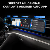 Wireless Carplay Adapter Android Auto 2-in-1 Smart Dongle 2025 5G WIFI For iPhone Android Phone For Volvo Benz MG Kia Chery VW