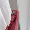 Rhode Case For iPhone 12 13 14 15 16 Pro Max Plus 17 Air Portable Lip Gloss Holder Lipstick Silicone Soft Bumper Cover Lip Glaze