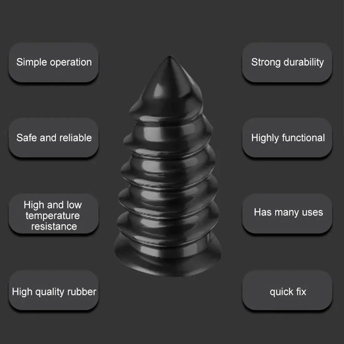 Puncture Repair Kit for Car Vacuum Tire Repair Screws, Quick Fix Self-Service Tire Repair Nails for Flat Tires With Screwdriver