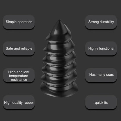 Puncture Repair Kit for Car Vacuum Tire Repair Screws, Quick Fix Self-Service Tire Repair Nails for Flat Tires With Screwdriver