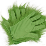 Christmas Green Haired Cosplay Mask Full Head Latex Halloween Xmas Costume Prop
