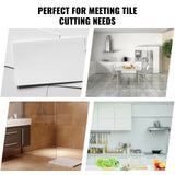 SucceBuy Manual Tile Cutter Laser Positioning Single Rails Supporting Feet Professional Push Knife for Cutting Ceramic Porcelain