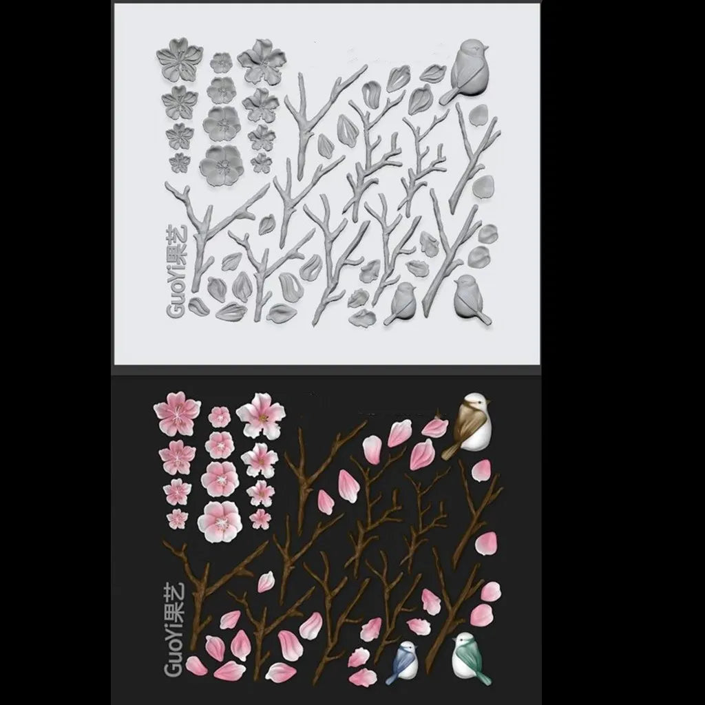 1pc Bowknot Candles Jellyfish Shell Rose Leaf  3D Acrylic Mold Nail Art Decoration Nails DIY Design Silicone  Nails Mold