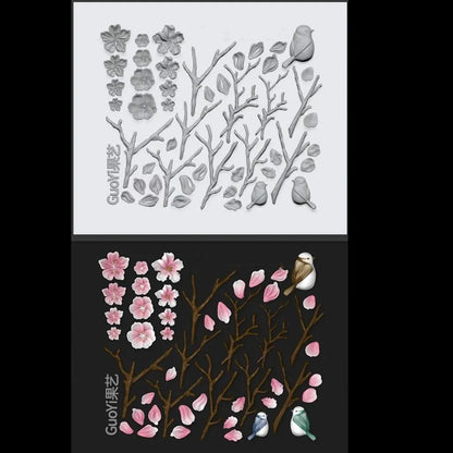 1pc Bowknot Candles Jellyfish Shell Rose Leaf  3D Acrylic Mold Nail Art Decoration Nails DIY Design Silicone  Nails Mold