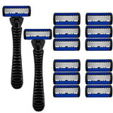 Afeitadora manual con cabezal de 6 capas, cuchilla clásica de doble filo de acero inoxidable, afeitadora de seguridad para barba y bigote.