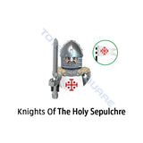The Medieval Teutonic Knights Templar Holy Sepulchre Hospitaller War Horse Model Blocks MOC Bricks Set Gifts Toys G0128