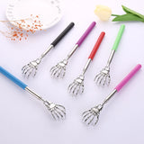 Skull Palm Telescopic Back Scratcher Hand Massager Back Slap with Rubber Handles Fun and Novel Tool for Decompression Hand Stick