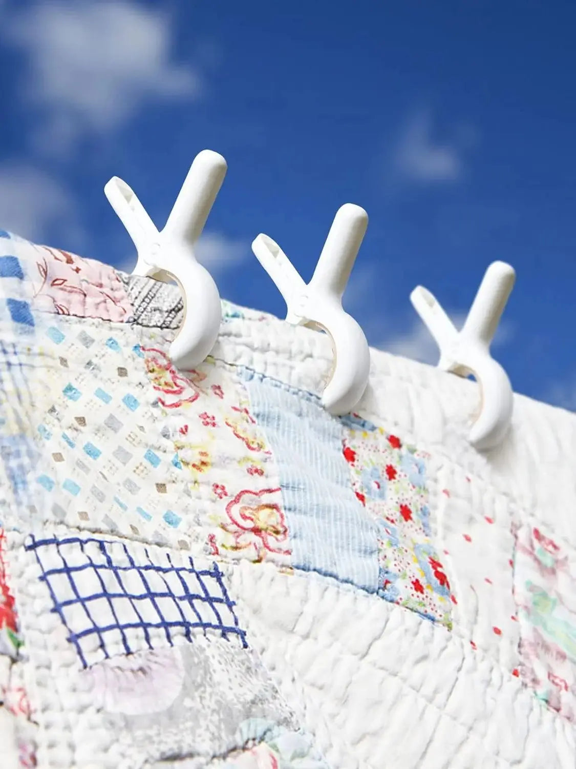 Paquete de 12 pinzas de plástico para ropa con resortes antioxidantes resistentes, pinzas resistentes para toallas de playa, pinzas para la ropa para mantener tu toalla seca.