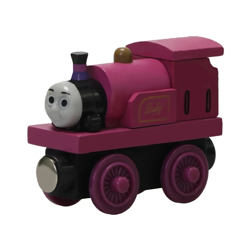 Thomas And Friends Wooden Trains Magnetic Connectable Track Trains Toys Handel Molley Lady Diesol Oliver Donald Educational Toys