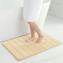 Memory Sponge Stripe Bathroom Non slip, Water Absorbent, Machine Washable Floor Mat