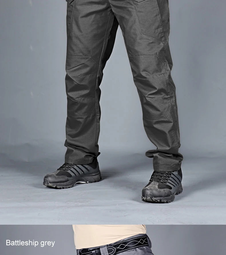 Tactical Cargo Pants Men Combat Outdoor Hiking Work Joggers Lightweight Trousers Male Elasticity Multiple Pockets Resistant Pant