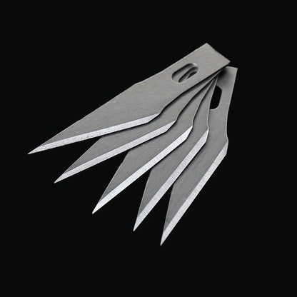 Non-Slip Metal Scalpel Knife Tools Kit Cutter Engraving Craft knives + 5pcs Blades Mobile Phone PCB DIY Repair Hand Tools