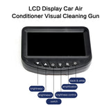 Pistola de limpieza de aire acondicionado para automóvil, pantalla LCD, endoscopio, caja, herramienta de limpieza para lavado de autos visible